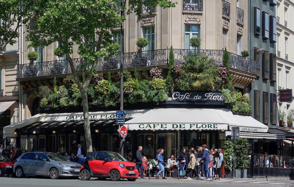 Café de Flore,  172 Boulevard Saint-Germain , Paris