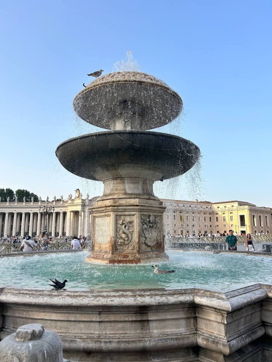 Architectural Delight: Fountain of St. Peter’s Square by Bernini (1667–1677),&nbsp;Vatican.